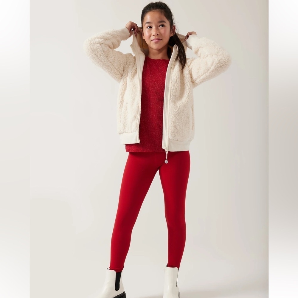 Athleta Girl Power Up Shimmer Top